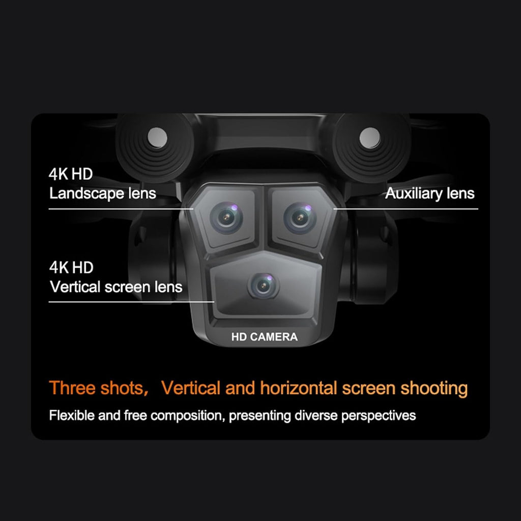 8K RC Drones HD + Battery Drone Selfie Camera WIFI FPV Foldable RC Quadcopter