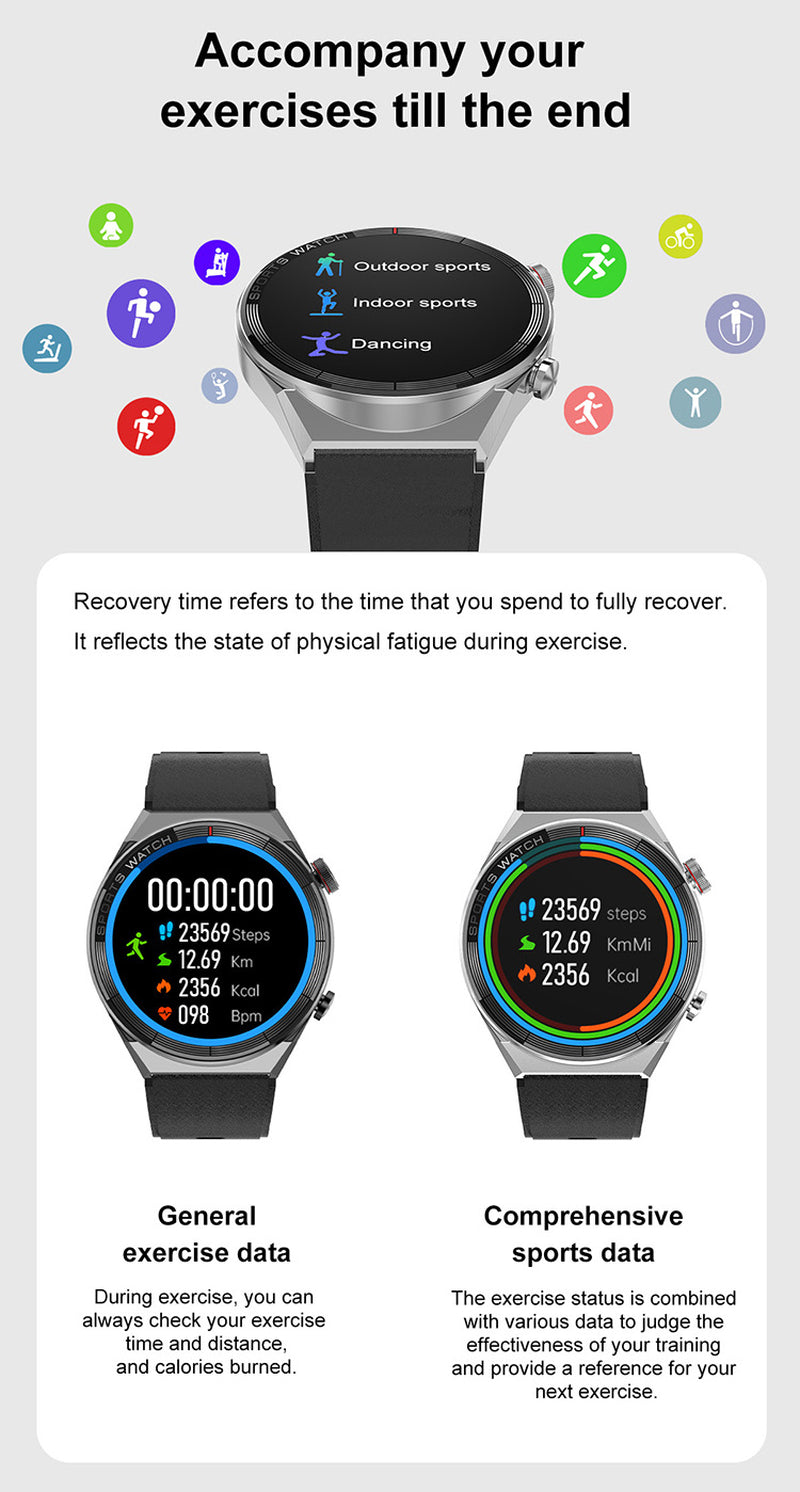 Smart Watch Bluetooth Calling Heart Rate Music Playback