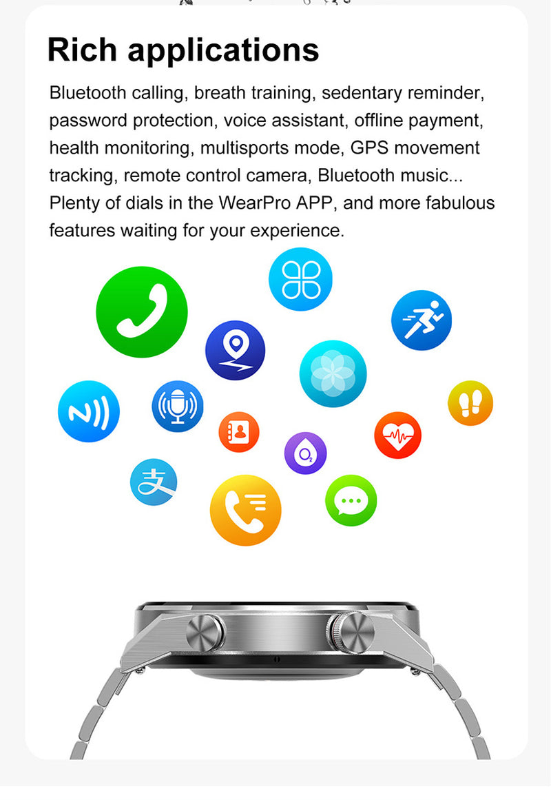 Smart Watch Bluetooth Calling Heart Rate Music Playback