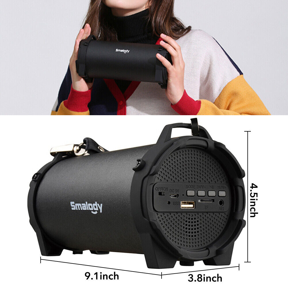 LOUD STEREO BLUETOOTH SPEAKER PORTABLE WIRELESS BOOMBOX RECHARGEABLE SYSTEM UK