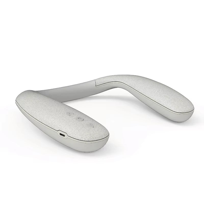 Neckband Bluetooth Speakers 12H Music Wireless Wearable Speaker True 3D Stereo Sound Portable Personal Speakers with Microphone