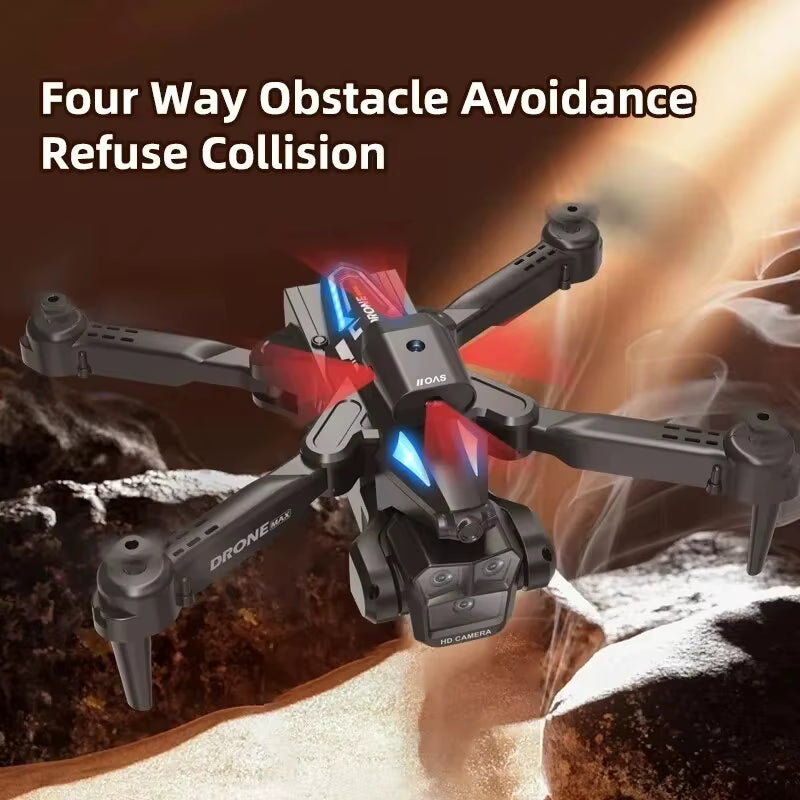 New C10 Drone GPS 8K HD Three Cameras Optical Flow Obstacle Avoidance Aerial Photography RC Foldable Quadcopter Toys Gifts