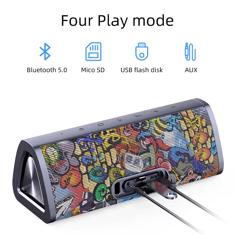 A10+ Portable Bluetooth Speaker 360° Stereo Sound 20W IPX7 Waterproof Wireless Bluetooth 5.0 Speaker 24-Hour Play Time