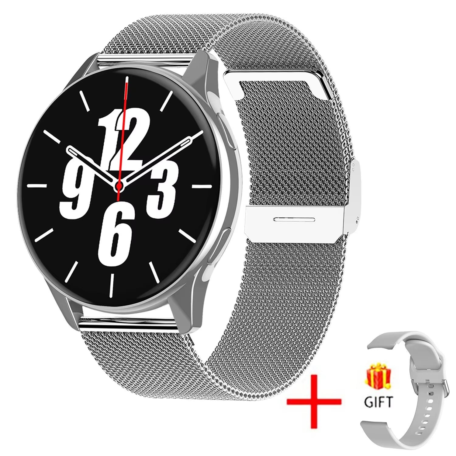 New Smart Watch 2025 Wireless Charging Smartwatch Bluetooth Calls Watches Men Women Fitness Bracelet Custom Watch Face +Box