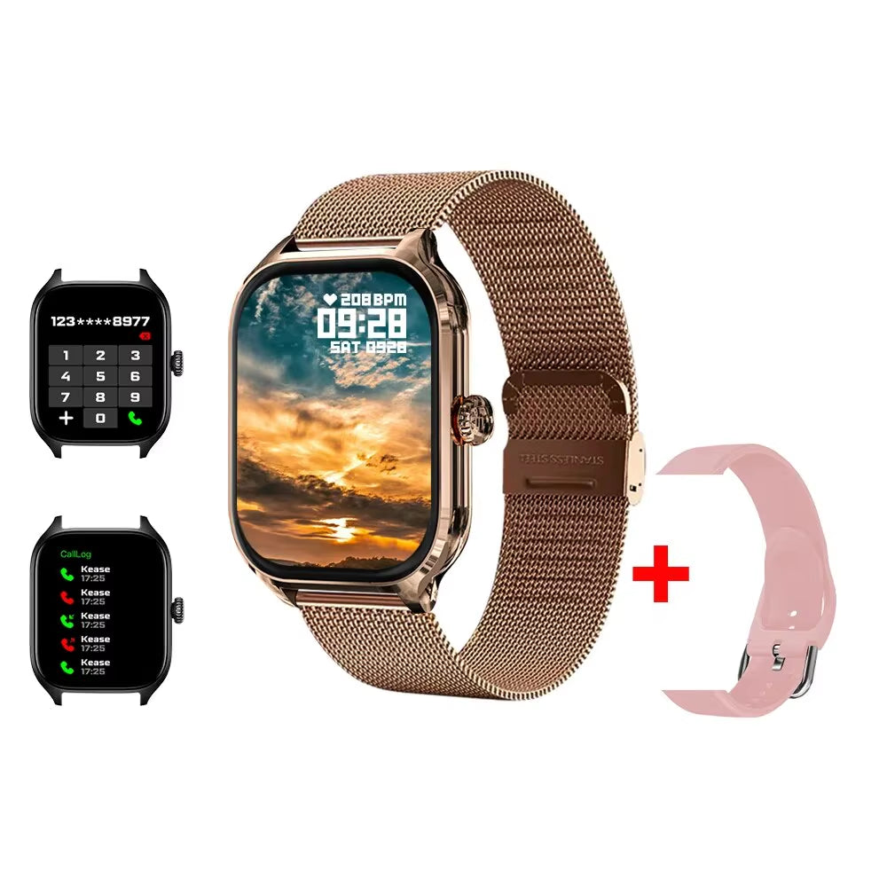 H9 New Smart Watch 2.01 Inch HD Display Answer Make Call Message Preview Sport Modes DIY Dial Weather Forecast for Men Women