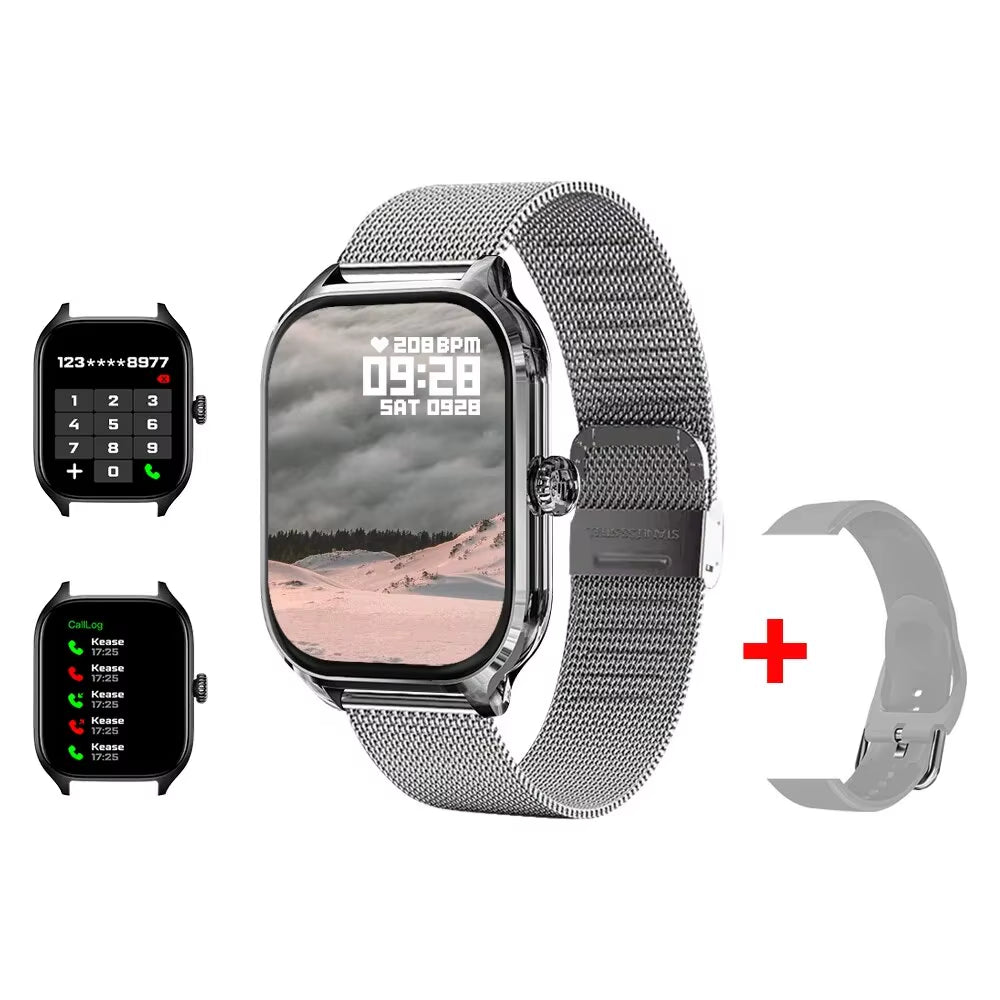 H9 New Smart Watch 2.01 Inch HD Display Answer Make Call Message Preview Sport Modes DIY Dial Weather Forecast for Men Women