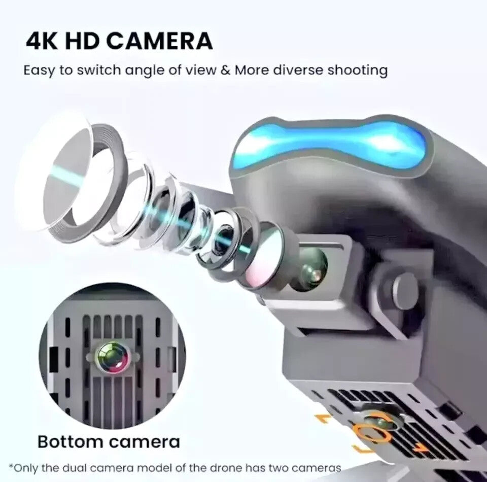 2024 Drone RC Drones Pro 4K HD Camera GPS Wi-Fi Quadcopter Foldable Free Gifts