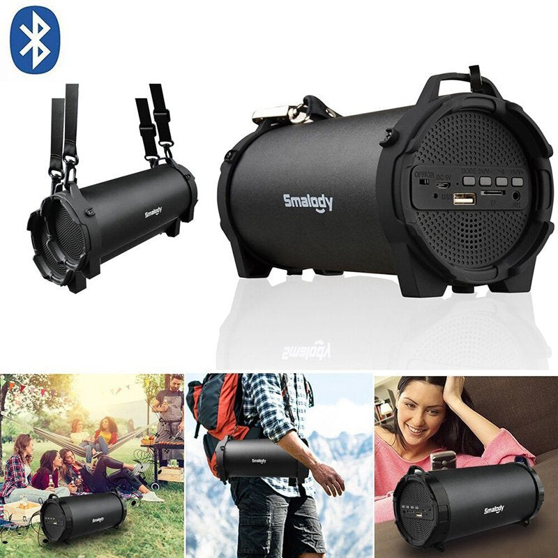 LOUD STEREO BLUETOOTH SPEAKER PORTABLE WIRELESS BOOMBOX RECHARGEABLE SYSTEM UK