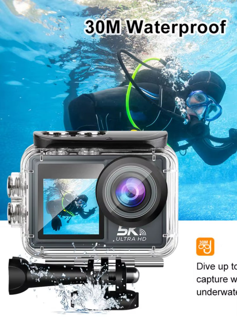 Action Camera 4K Bicycle Camera Electronic Stabilizer Action Cam Wifi 5K Sport Camera Helmet Video Recording Cameras for Go Pro