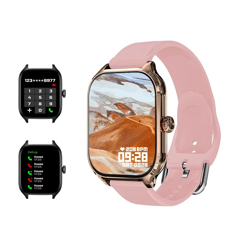 H9 New Smart Watch 2.01 Inch HD Display Answer Make Call Message Preview Sport Modes DIY Dial Weather Forecast for Men Women