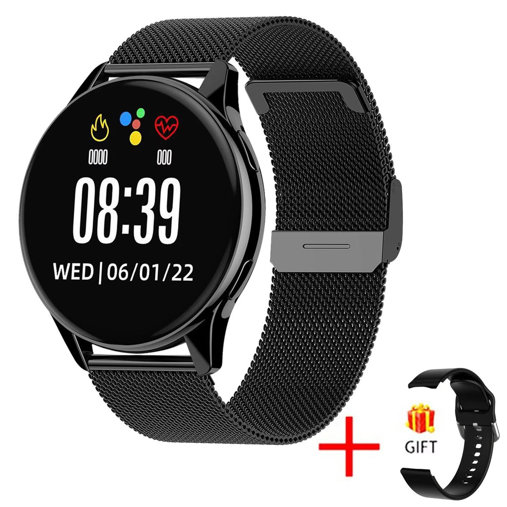 New Smart Watch 2025 Wireless Charging Smartwatch Bluetooth Calls Watches Men Women Fitness Bracelet Custom Watch Face +Box